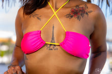 OBL Swimwear Ilhabela Bikini Hot Pink and Lemon Brazilian Charm Bikini